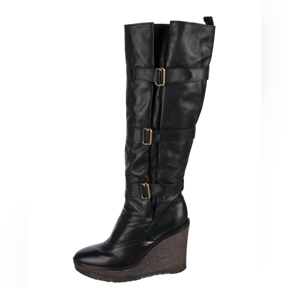 Yves Saint Laurent Leather Knee-High Boots
Black Size: US9, IT39